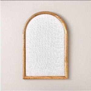 NWT Arched 16"x24" Wood Framed Fabric Bulletin Board Hearth & Hand with Magnolia